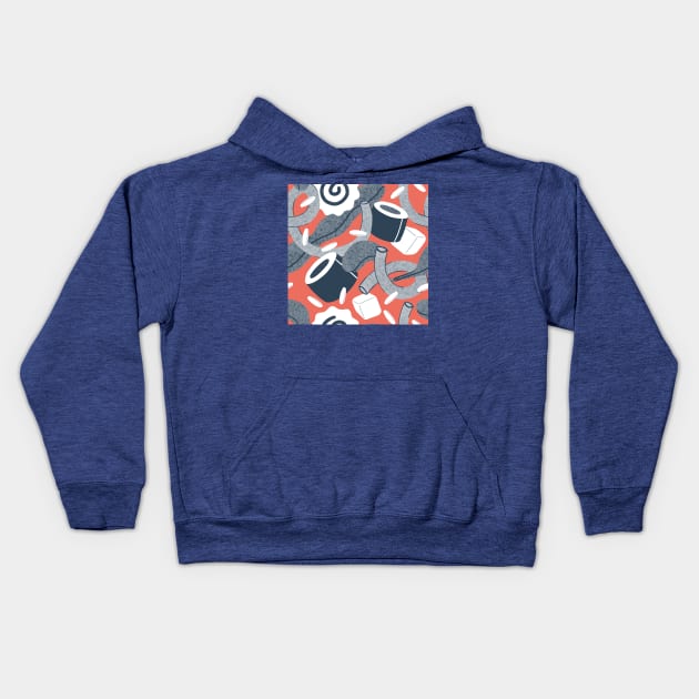 Flying Sushi Kids Hoodie by Karla-Kiky